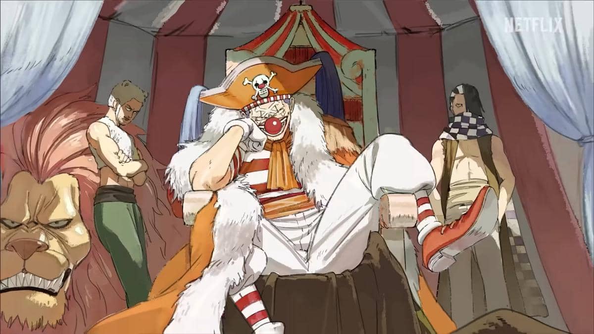 Karakter Buggy di konsep anime The One Piece