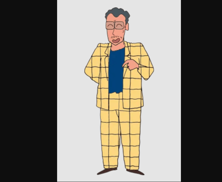 Kepala Sekolah Bunta Takakura. (Dok. Yoshito Usui, Futabasha, Shin-Ei Animations/Crayon Shinchan)