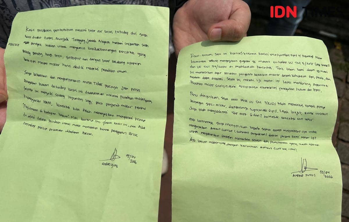 Andrie Yunus Tulis Pesan: Minta Militer Dibatasi dari Sipil hingga Ekonomi