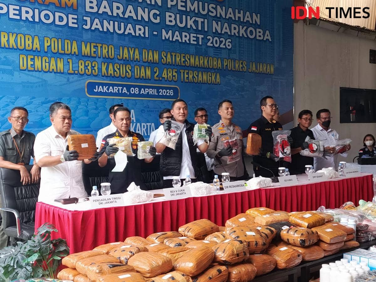 Polda Metro Jaya Musnahkan 712 Kilogram Narkoba Senilai Rp280 Miliar