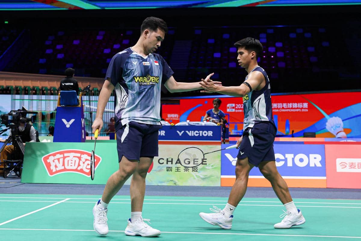 Sabar Karyaman Gutama/Moh Reza Pahlevi Isfahani kunci kemenangan perdana di Kejuaraan Bulu Tangkis Asia 2026. 