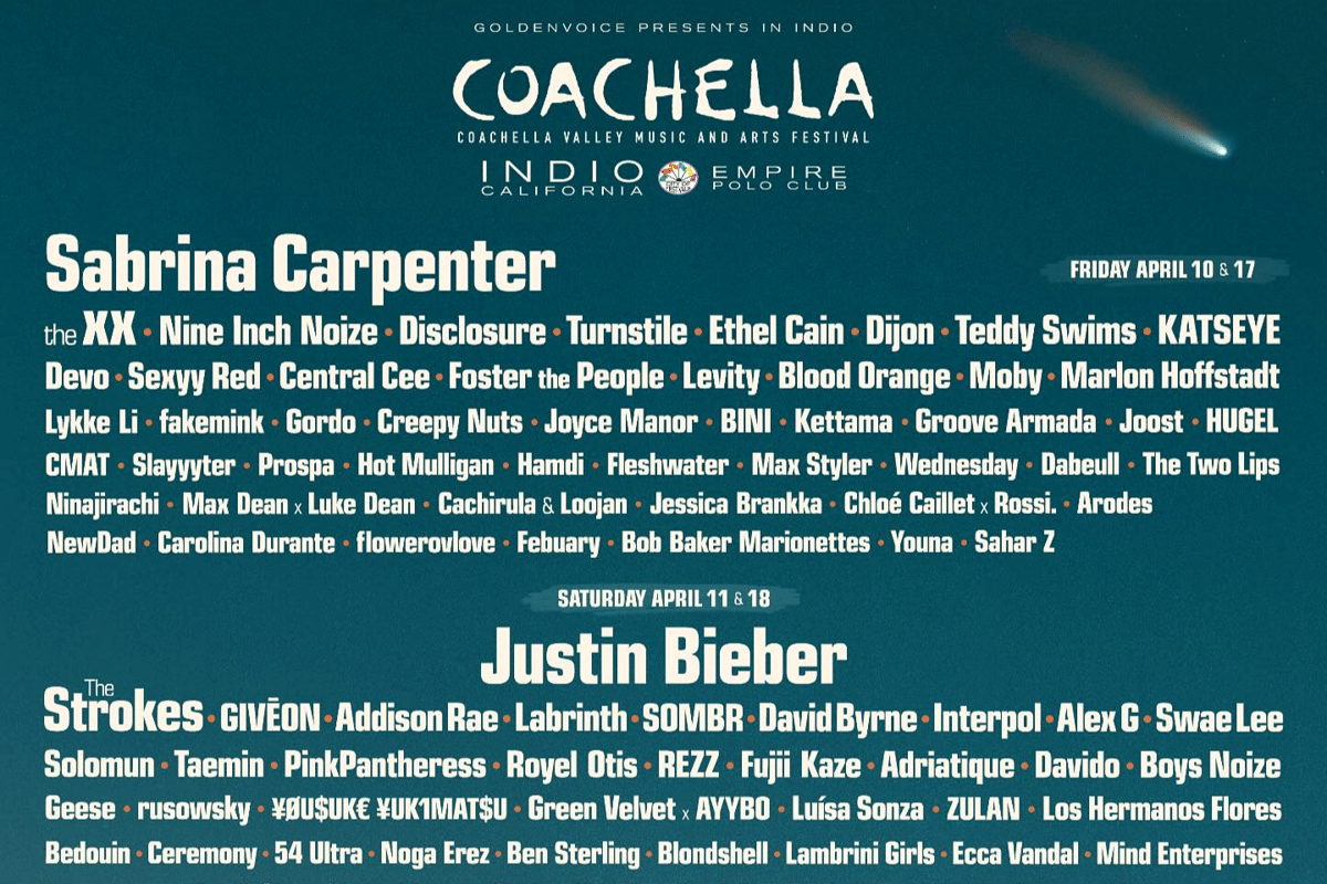 lineup Coachella 2026