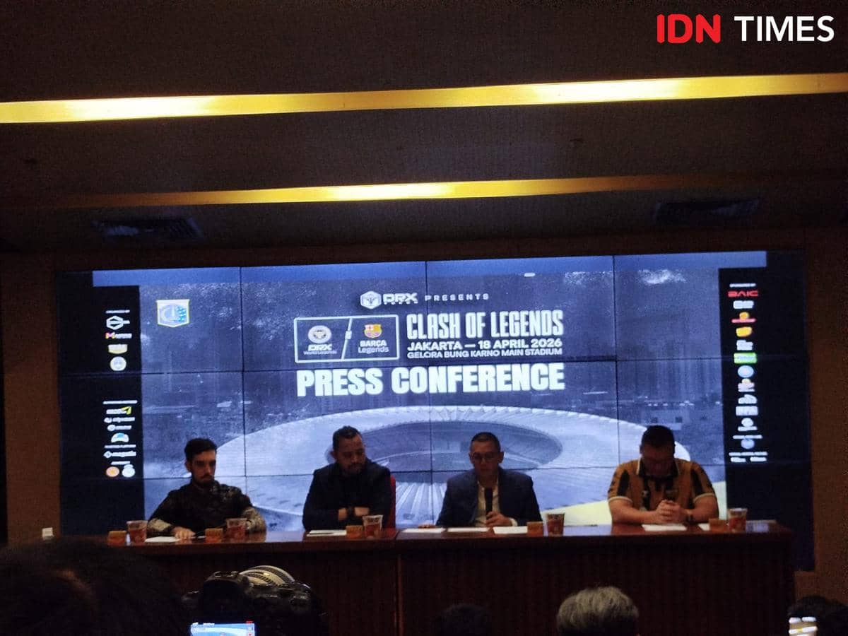 Jumpa pers laga Clash of Legends 2026 di GBK