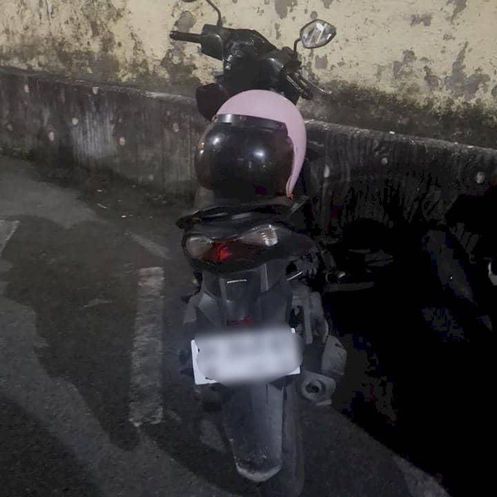 Motor dari kasus pencurian helm di Markas Polresta Kupang Kota. 