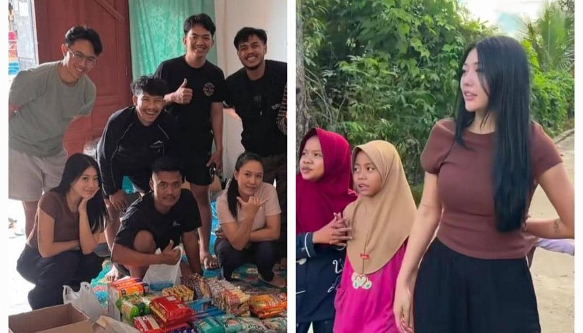 8 Potret Wendy Walters Main Bersama Anak-anak Basecamp Gunung Leuser