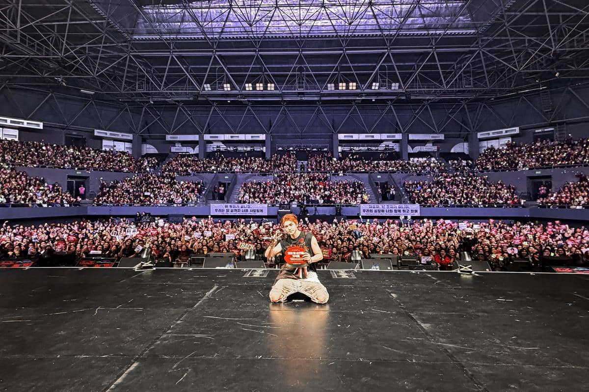 Taeyong NCT saat tampil di konser <TY TRACK - REMASTERED> in JAKARTA
