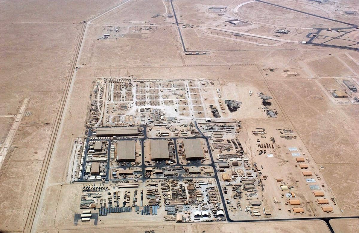 potret pangkalan militer AS Al-Udeid Air Base, Qatar