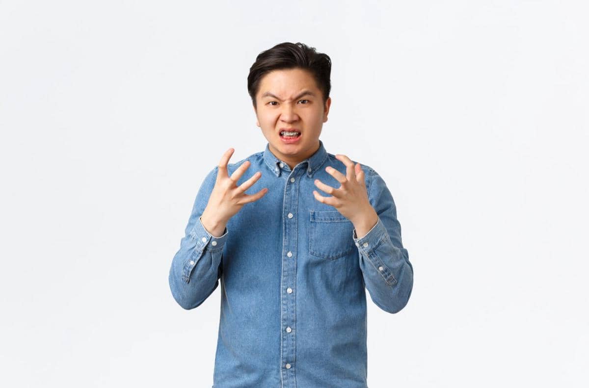 ilustrasi pria yang tak sabaran