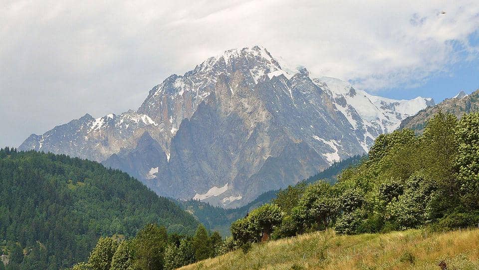 Mont Blanc dilihat dari Lembah Aosta
