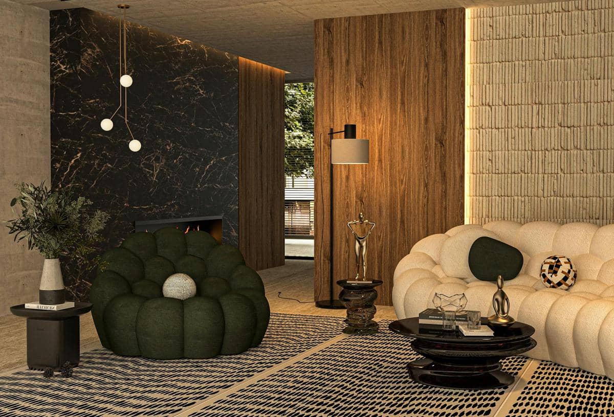 ilustrasi gaya japandi modern