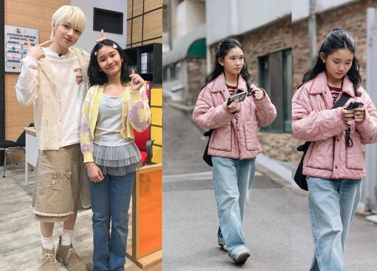 7 Korean Look ala Bilqis, Tampil Manis saat Pose Bareng Member NCT WISH