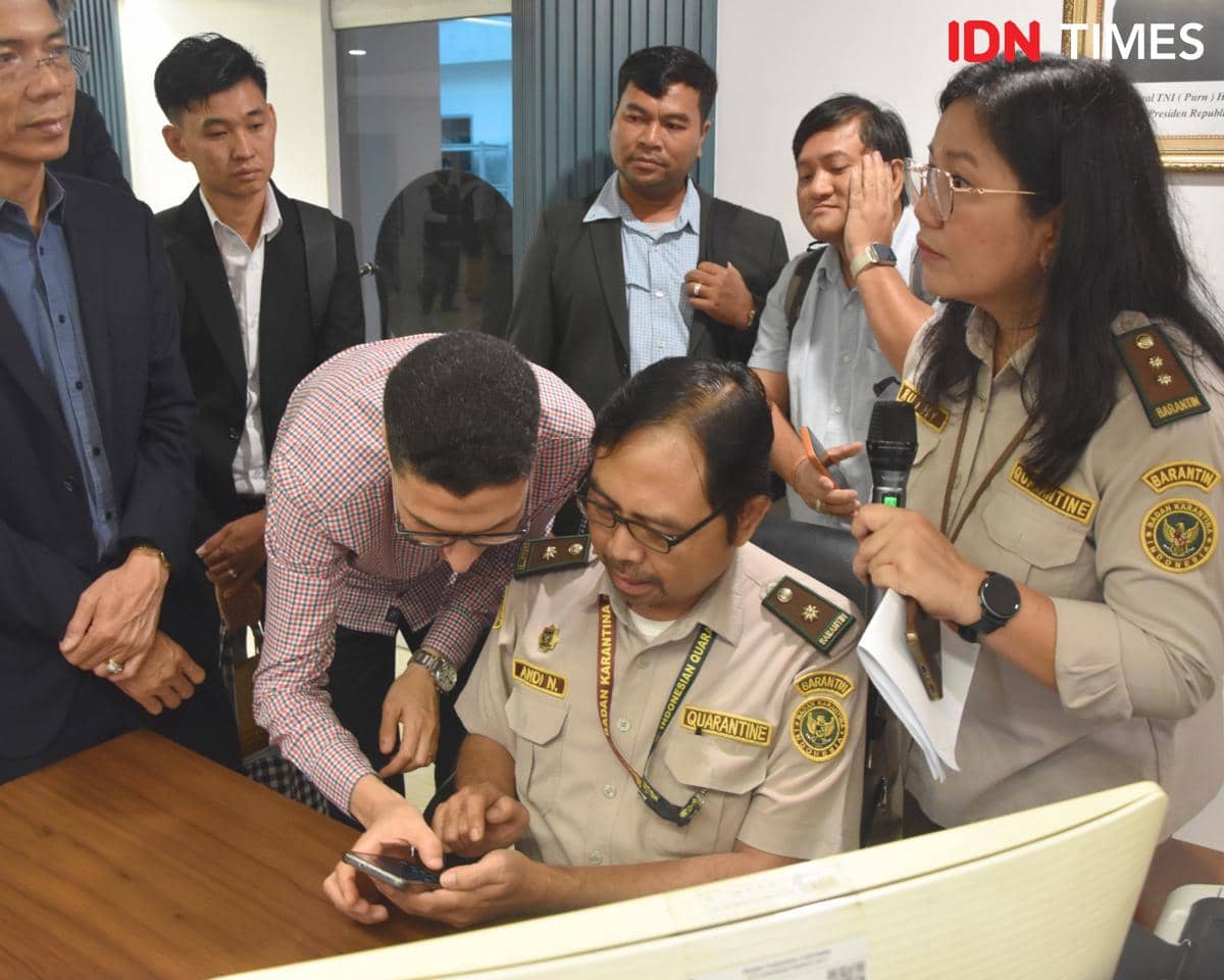 Delegasi Kamboja belajar soal sistem modern di Barantin