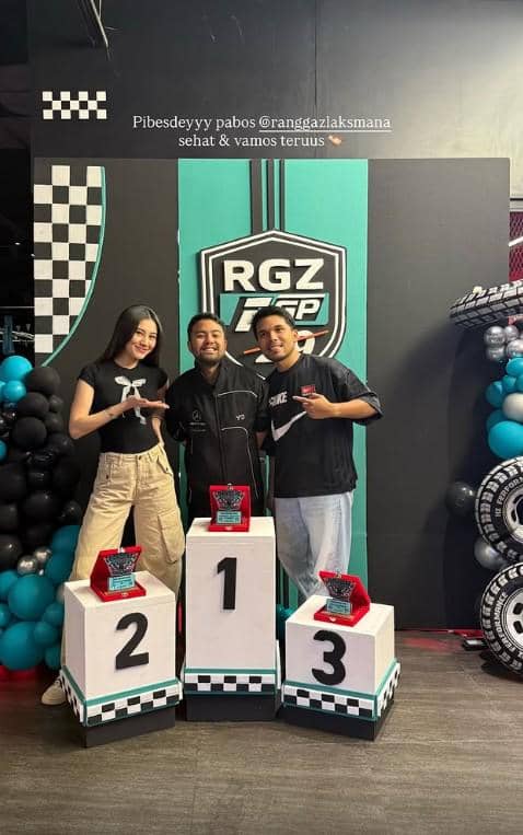 Aaliyah Massaid dan Thariq Halilintar hadir di perayaan ulang tahun ke-29 Ranggaz Laksamana