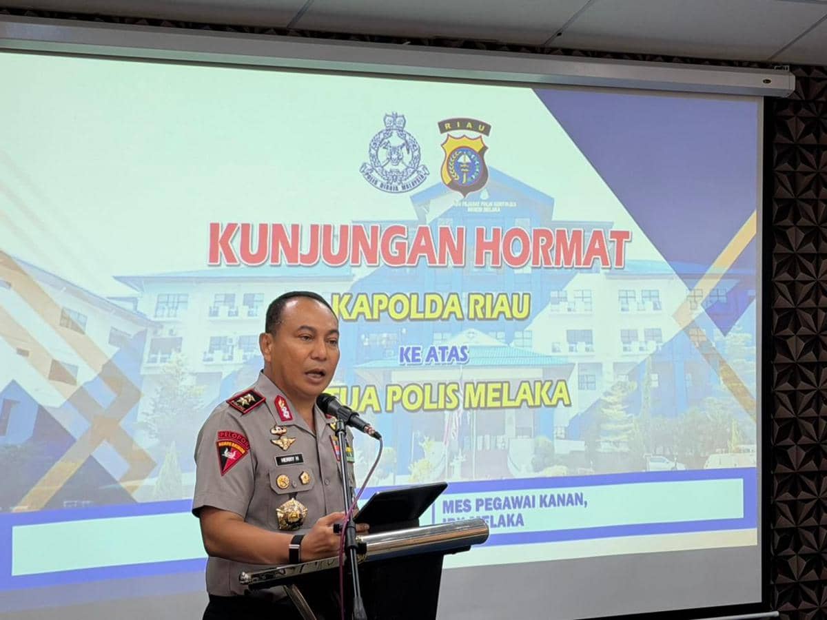Polda Riau dan Polis Diraja Malaysia Gelar Pertemuan Bahas Narkotika