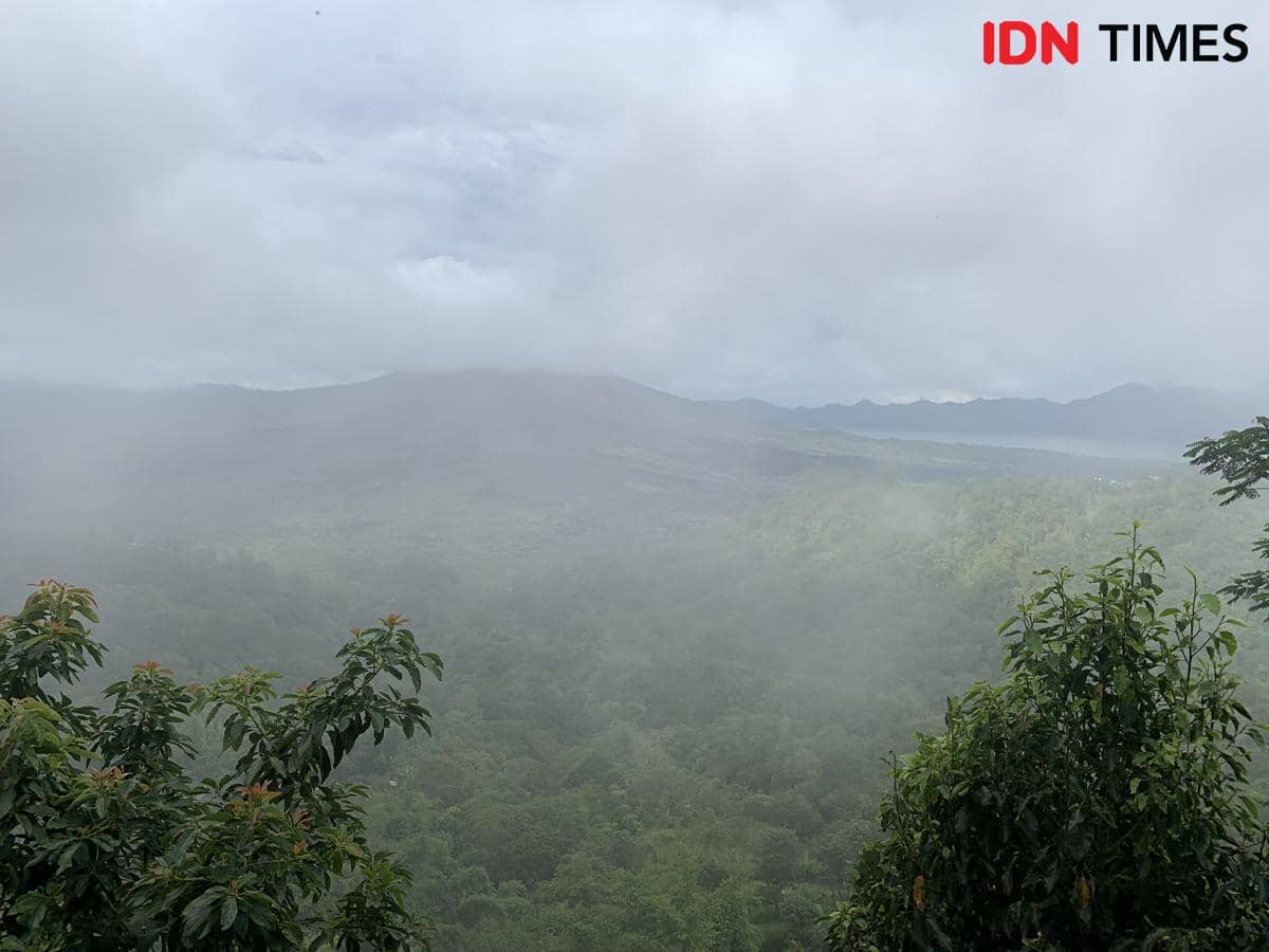 Potret pemandangan Gunung Batur Kintamani, Bali 
