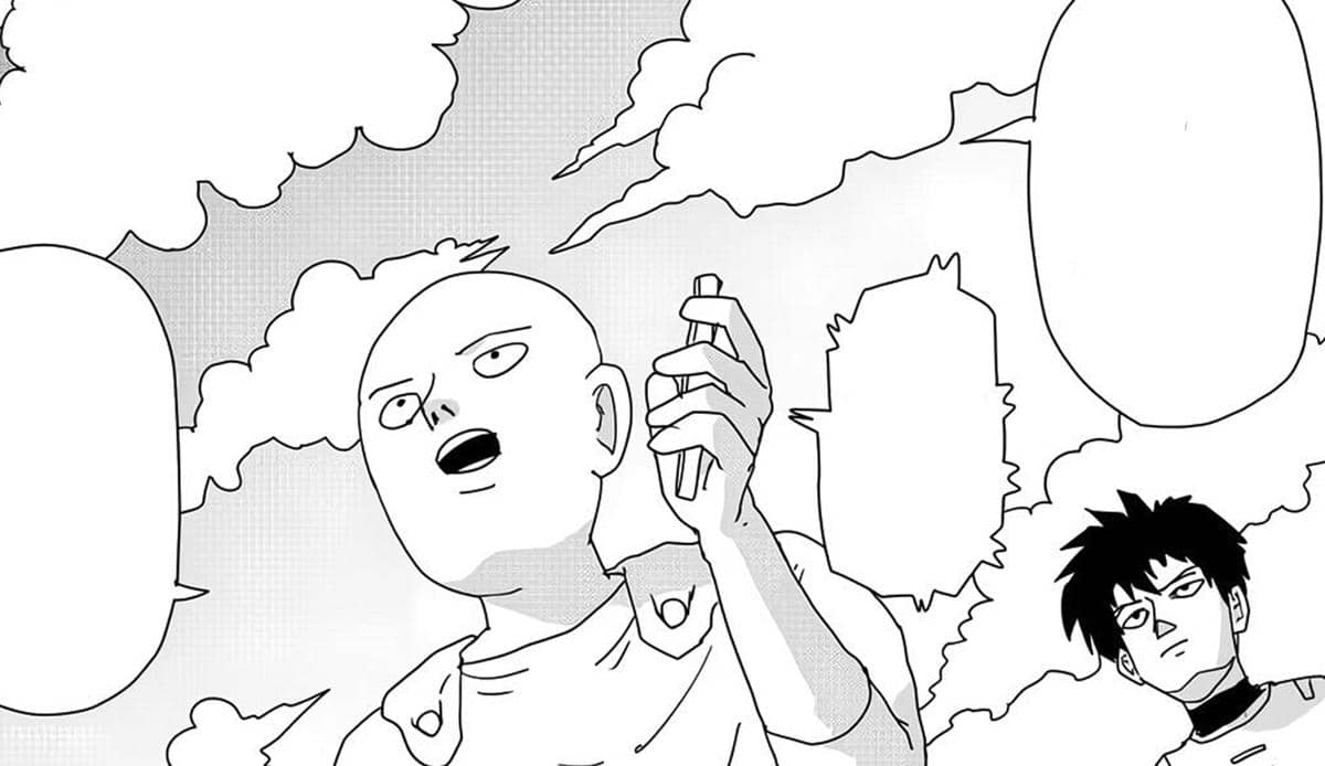 Saitama mendengar laporan Child Emperor soal Kuseno - One Punch Man Webcomic