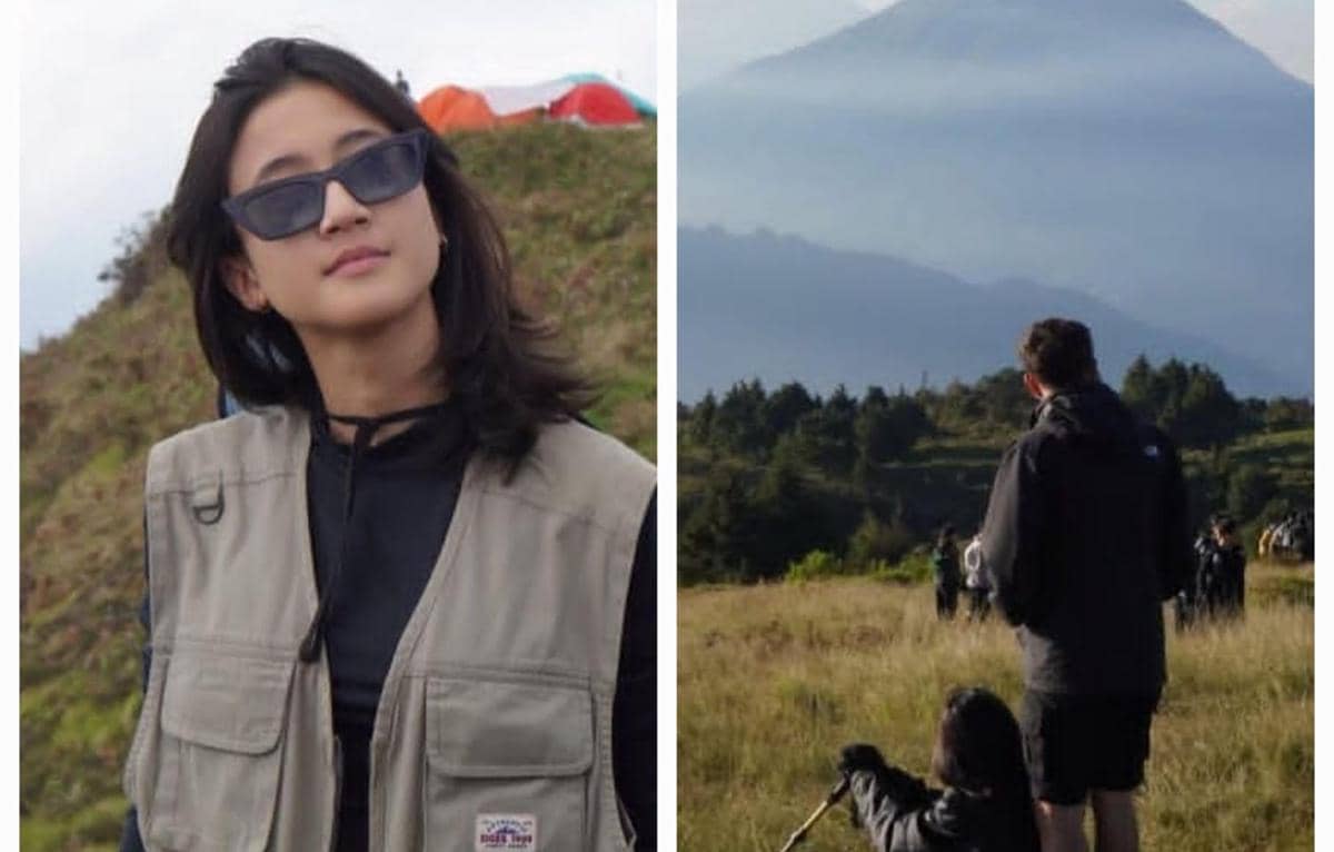 9 Potret Keisya Levronka Mendaki Gunung Prau, Bareng Nyoman Paul