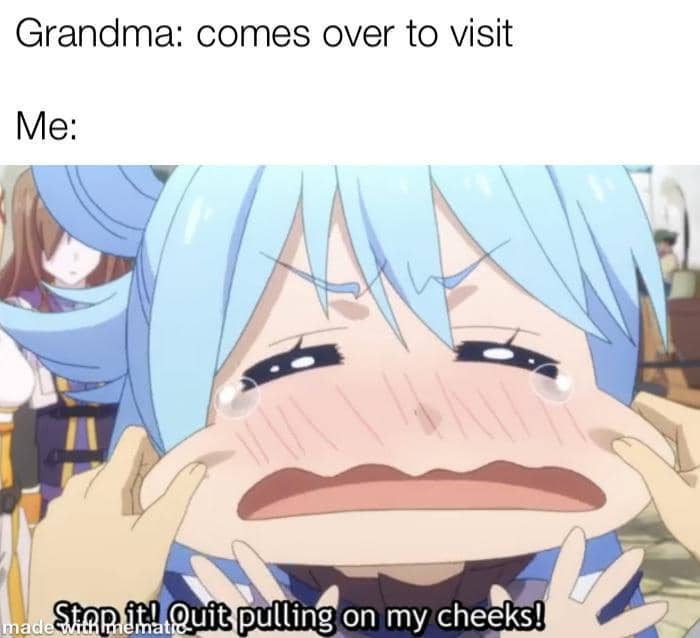 meme anime tentang pipi