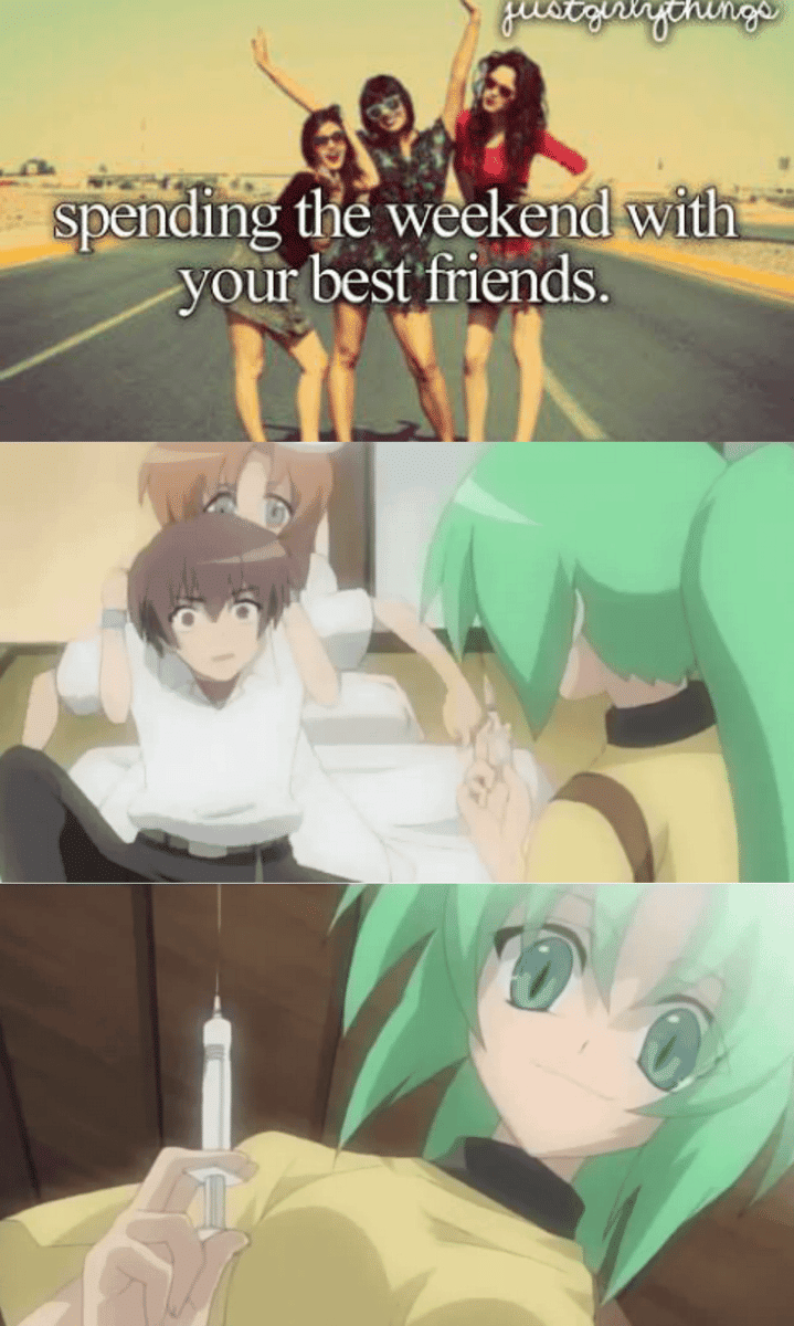 meme anime tentang sahabat