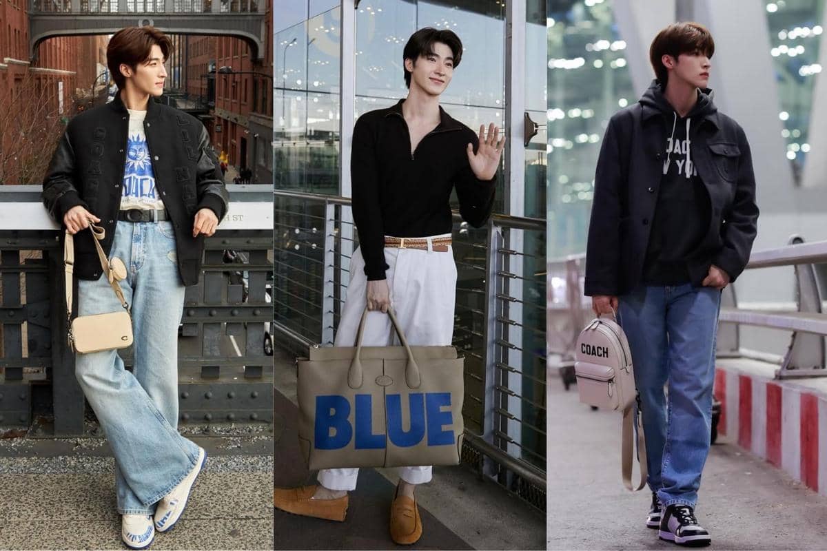 8 Padu Padan Airport Fashion ala Blue Pongtiwat, Modis Berkelas!