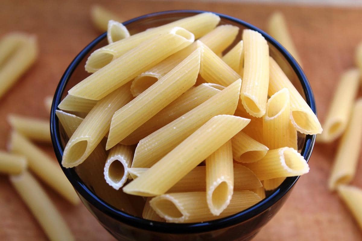 ilustrasi pasta penne