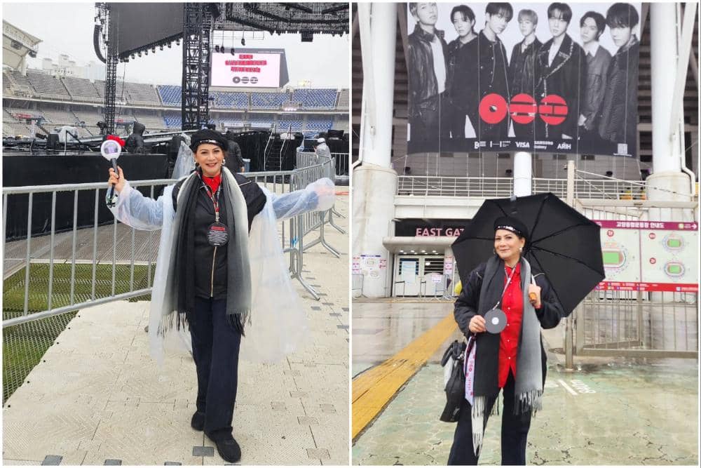 9 Potret Memes Nonton Konser BTS "Arirang" di Seoul, Seru Abis!