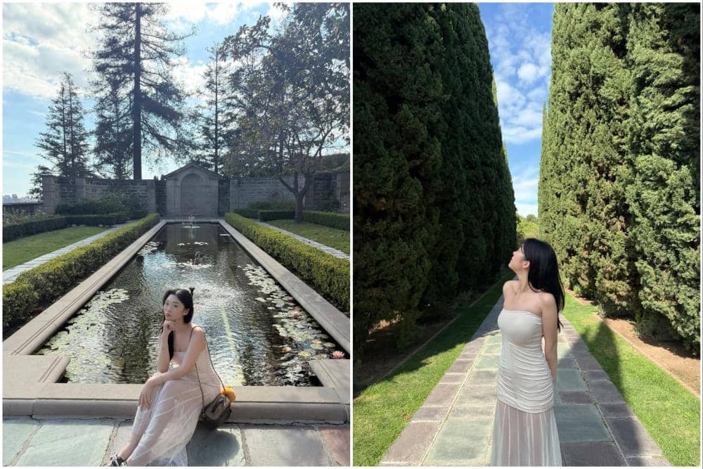 7 Potret Livy Renata di Greystone Mansion and Garden, California!