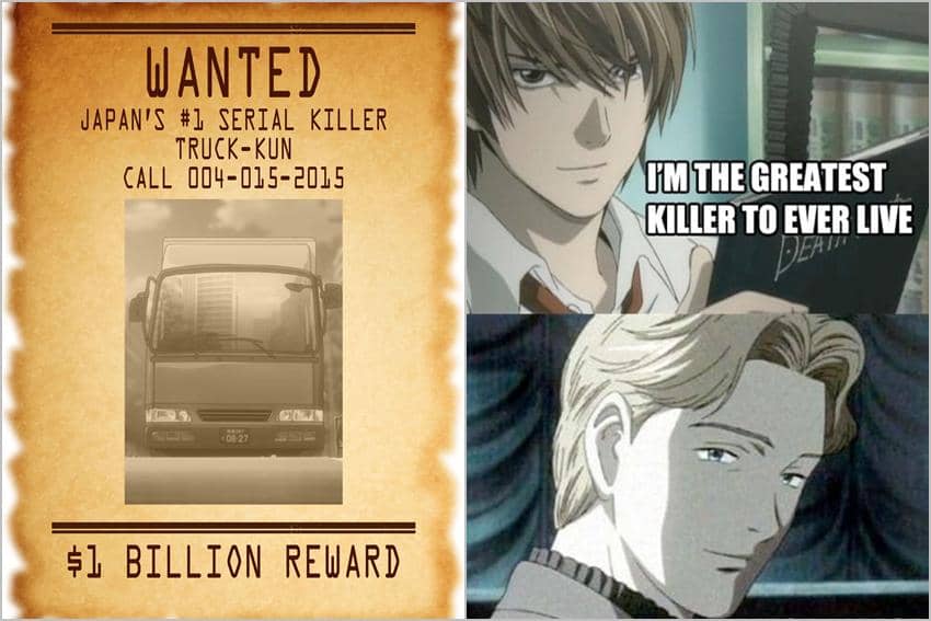 8 Meme Anime tentang Pembunuh Berantai, kok Ada Truck-kun?