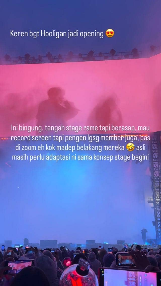 Dr. Reisa Brotoasmoro nonton konser BTS di Goyang Stadium
