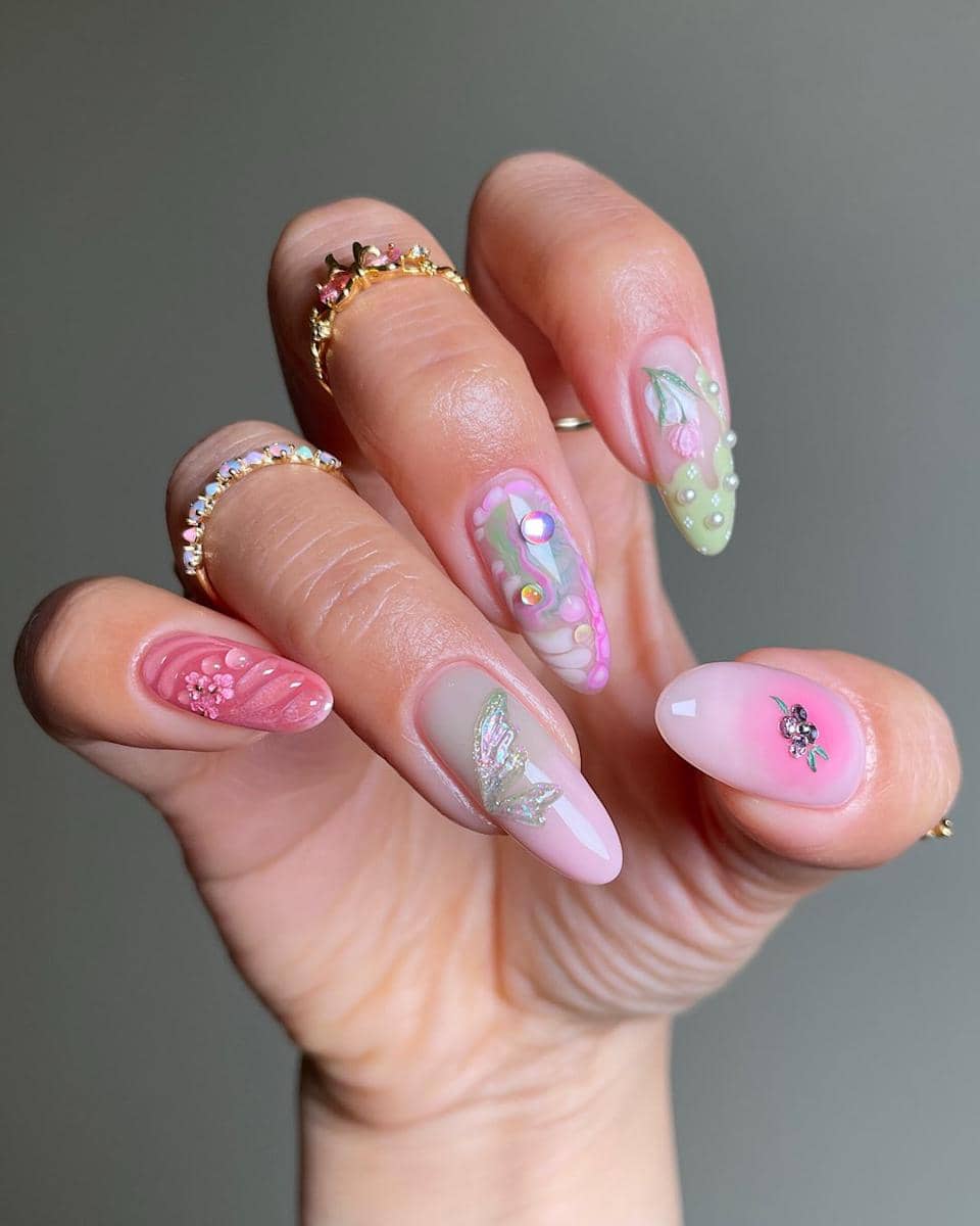 Inspirasi Coachella nails