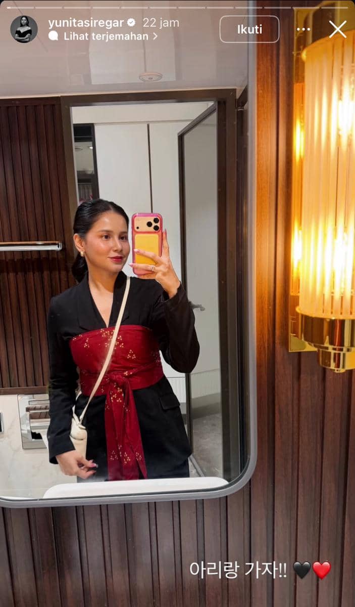 potret Yunita Siregar nonton konser BTS “ARIRANG” di Korea