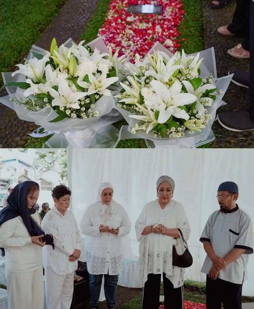 potret Inul Daratista ziarah setahun kepergian Titiek Puspa