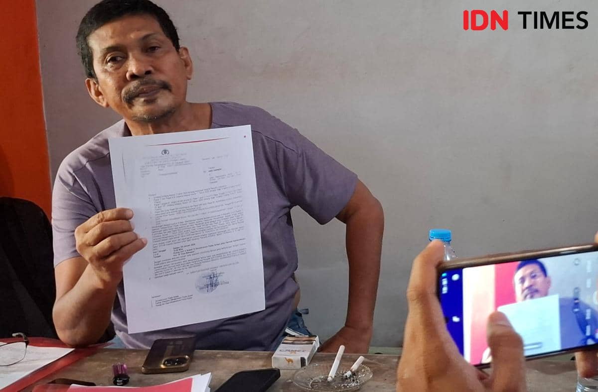 Warga Makassar, H Andi Sarman, yang mengadukan Kepala Bidang Profesi dan Pengamanan (Propam) Polda Sulsel, Kombes Pol Zulham Effendy, ke Divisi Propam Mabes Polri. IDN Times/Darsil Yahya
