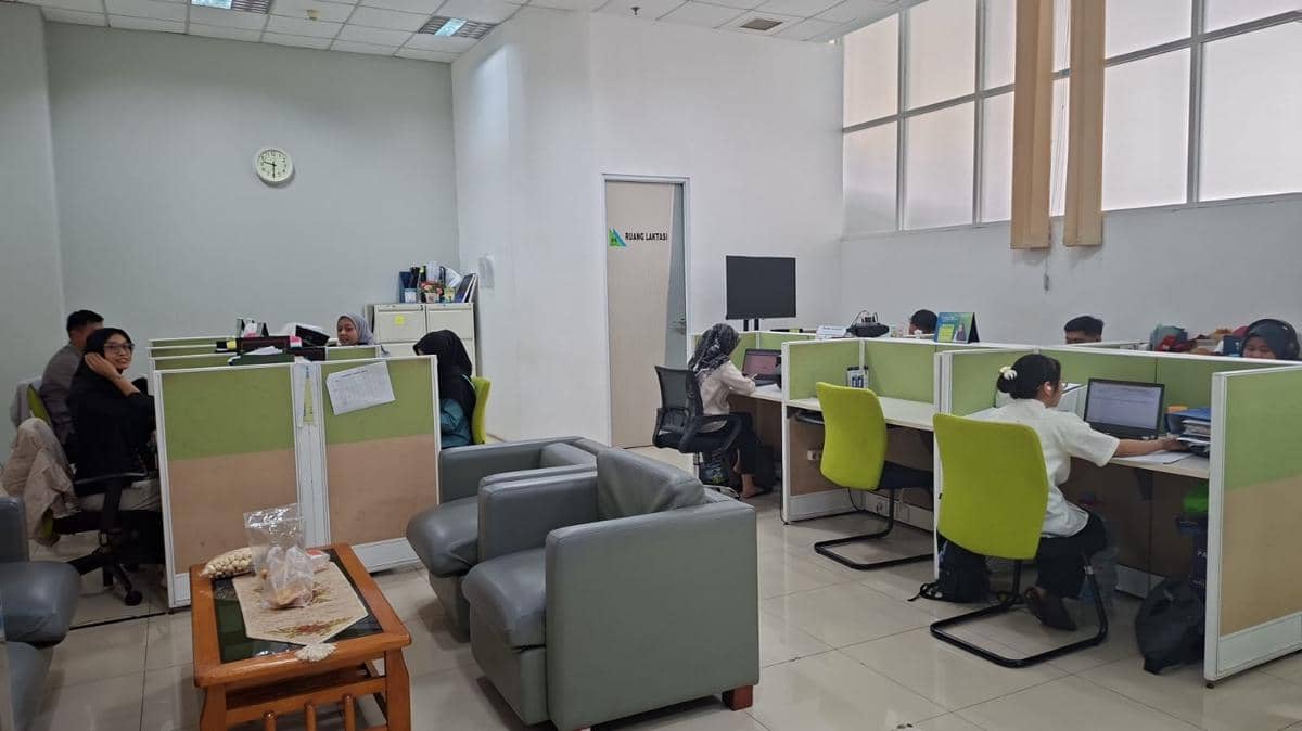 Suasana Kementerian Pemberdayaan Perempuan dan Perlindungan Anak (KemenPPPA) saat pemberlakuan Work From Home (WFH) setiap Jumat.