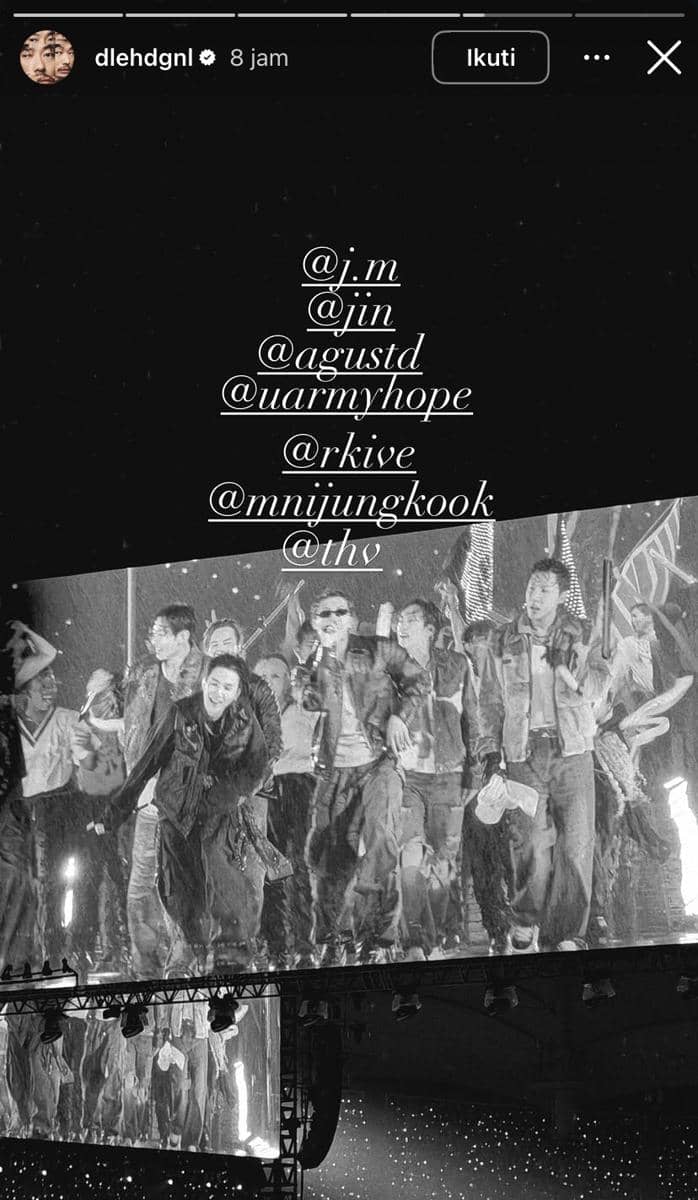 potret artis Korea nonton konser BTS “ARIRANG” di Goyang Stadium hari pertama