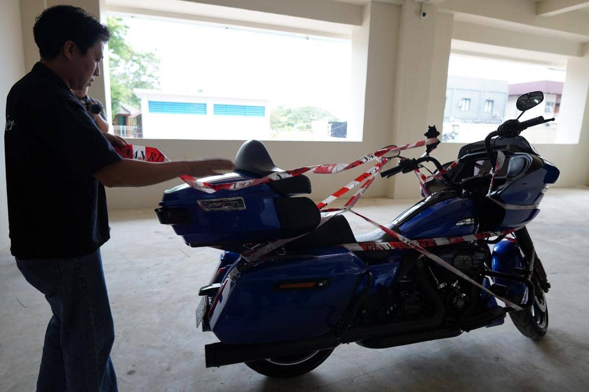 Harley Davidson RG tahun 2023 menjadi barang bukti dugaan korupsi yang disita Kejati Sumsel