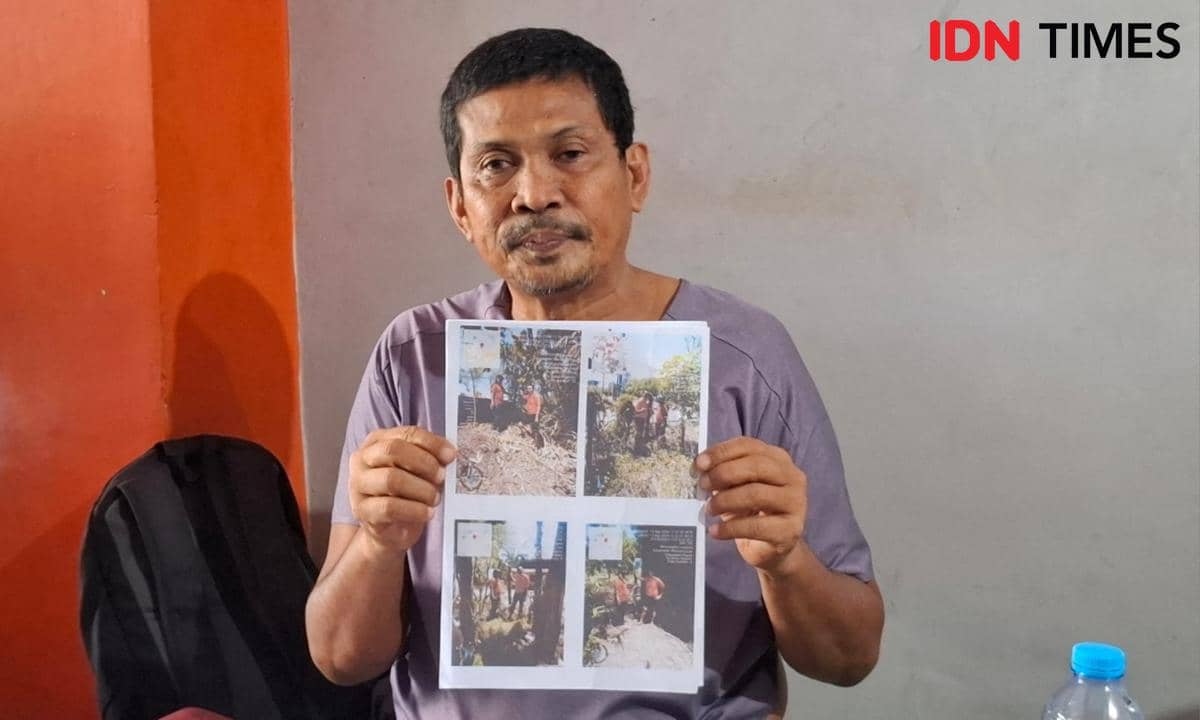 Warga Makassar, H Andi Sarman, yang mengadukan Kepala Bidang Profesi dan Pengamanan (Propam) Polda Sulsel, Kombes Pol Zulham Effendy, ke Divisi Propam Mabes Polri. IDN Times/Darsil Yahya