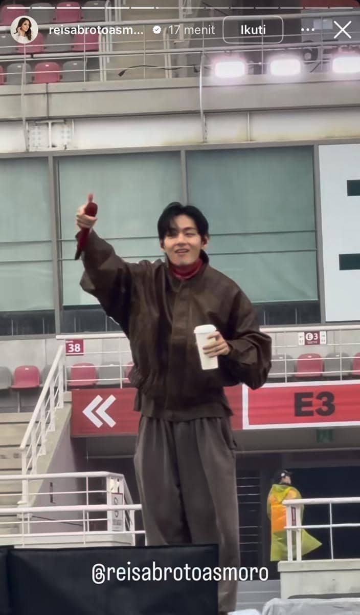 potret Reisa Broto Asmoro nonton konser BTS “ARIRANG” di Korea