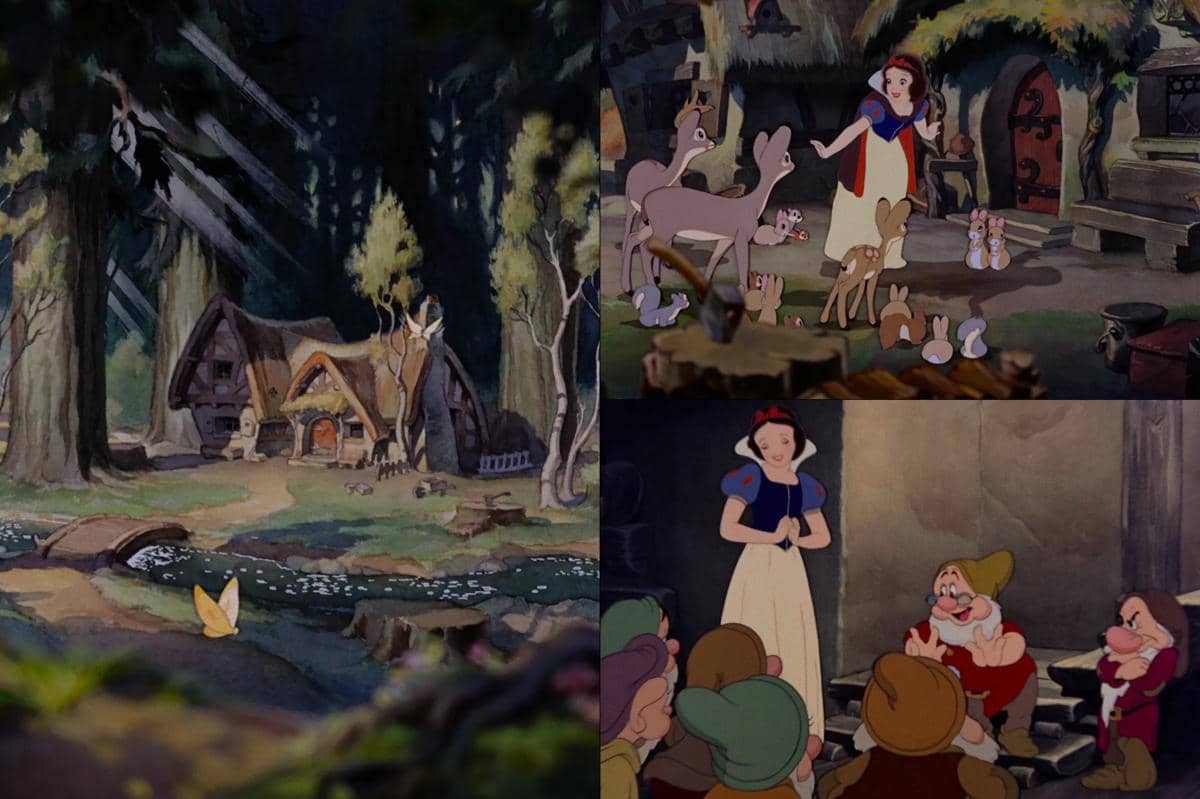 rumah para kurcaci yang jadi tempat tinggal sementara Snow White