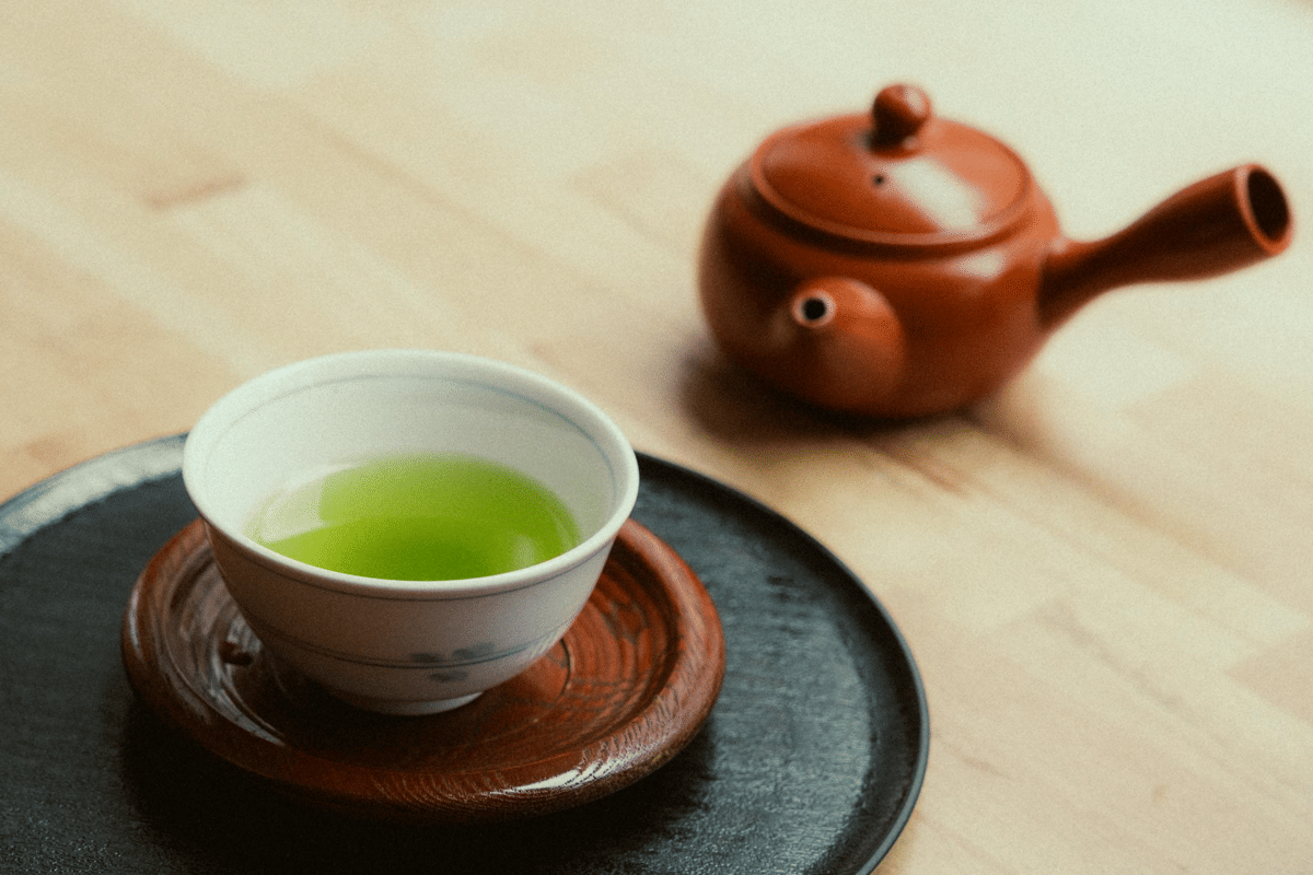Ilustrasi notes green tea