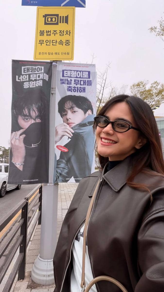 Audi Marisa hadir di soundcheck konser BTS hari ke-2