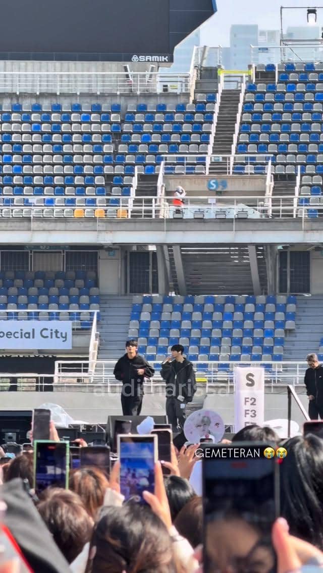 Audi Marisa hadir di soundcheck konser BTS hari ke-2