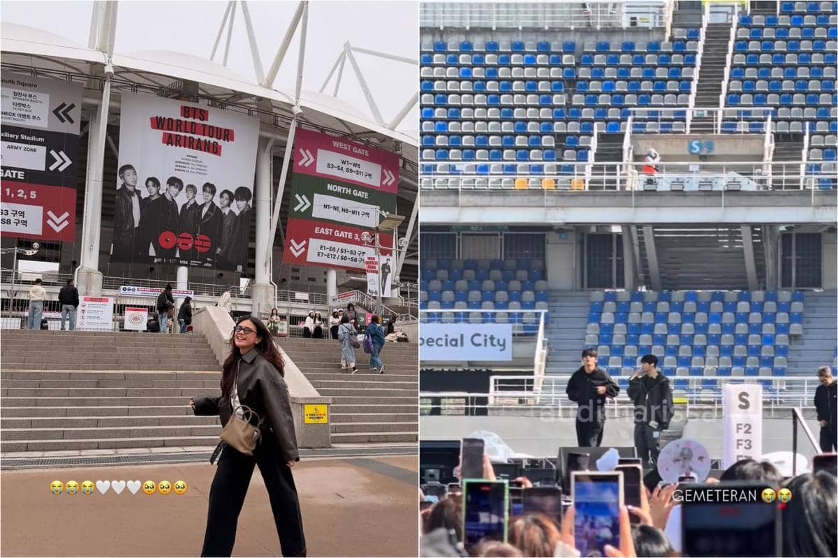 10 Potret Audi Marissa Hadir di Soundcheck Konser BTS Hari ke-2