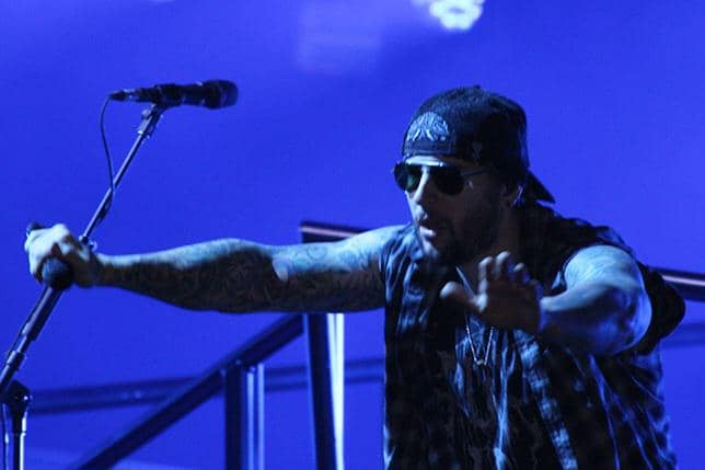 Avenged Sevenfold tampil di atas panggung pada 2017