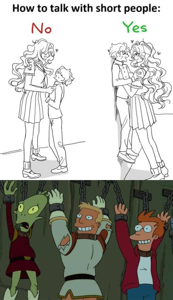 meme anime tentang cewek tinggi