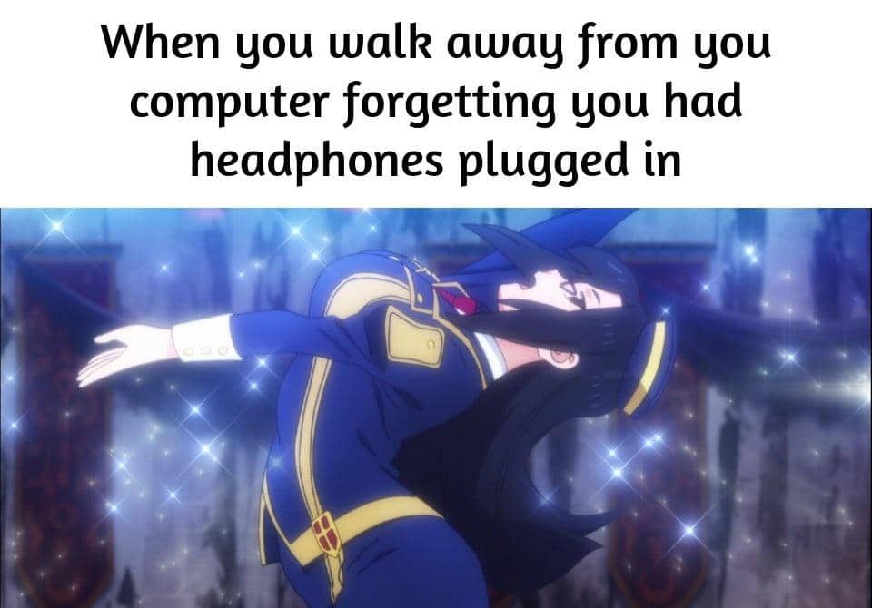 8 Meme Anime tentang Headphone, Cocok Dipakai buat Nonton Anime