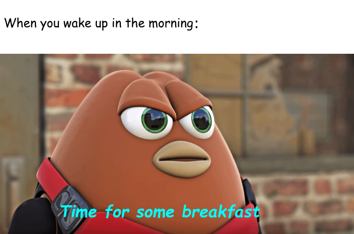 8 Meme Kartun tentang Sarapan, Masih Ngantuk