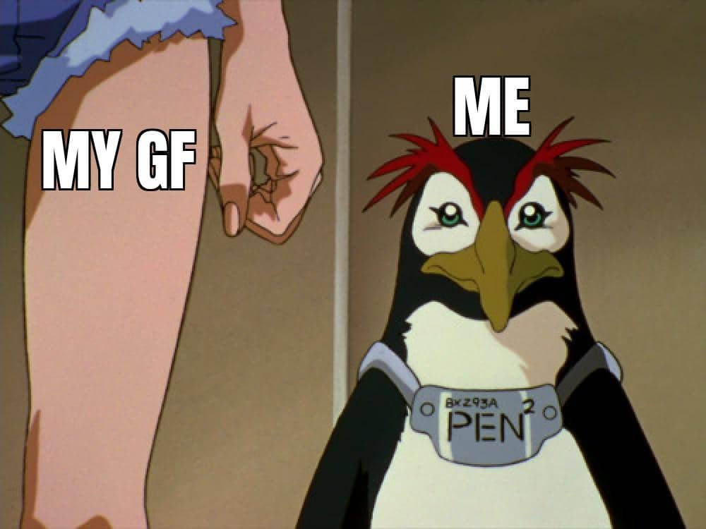 meme anime tentang cewek tinggi