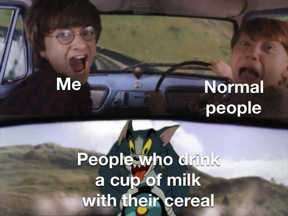 meme kartun tentang sarapan