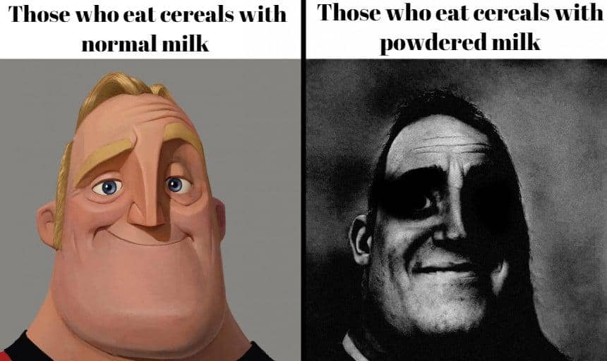 meme kartun tentang sarapan